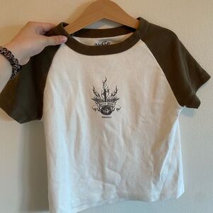 Brandy Melville Raglan Graphic T shirt